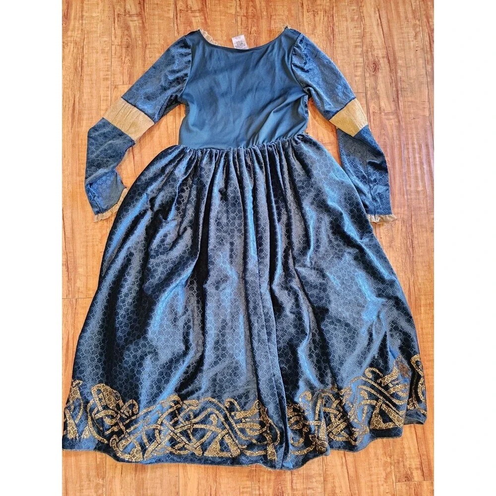 Disney Store Princess Merida Dress Costume Size 11 Brave Halloween Pretend Play